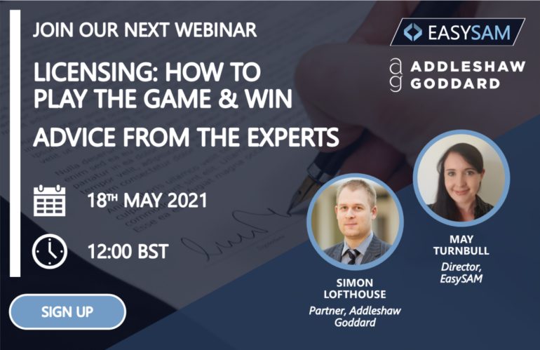 Licensing: How To Play The Game and Win Webinar | 18th May 2021